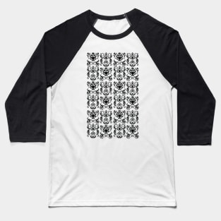 Hand-drawn French Damask Pattern Baseball T-Shirt